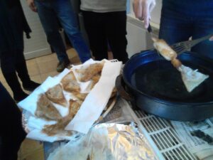 Pasta filo rellena de setas Setacor
