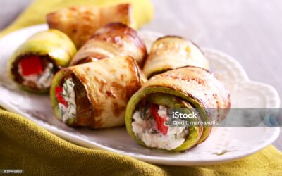 Rollitos de carne y setas al brandi