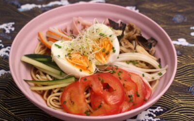 Ramen frío con setas